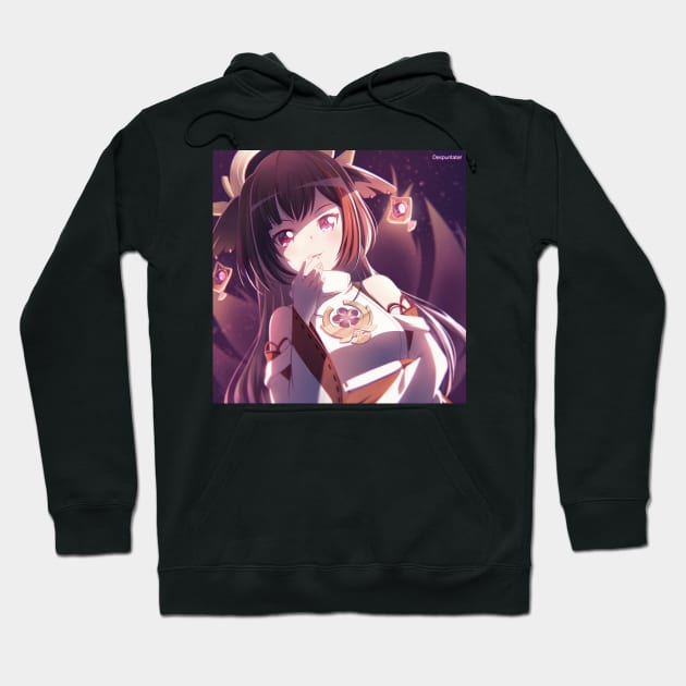 Ran Mitake - Yae Miko Hoodie by Despuntater